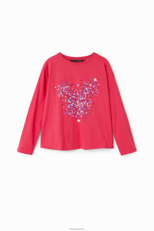 chica ropa 8H0V1716 camiseta mickey mouse corazon Desigual