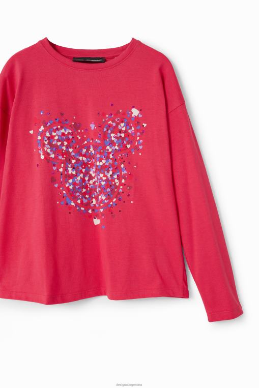 chica ropa 8H0V1716 camiseta mickey mouse corazon Desigual