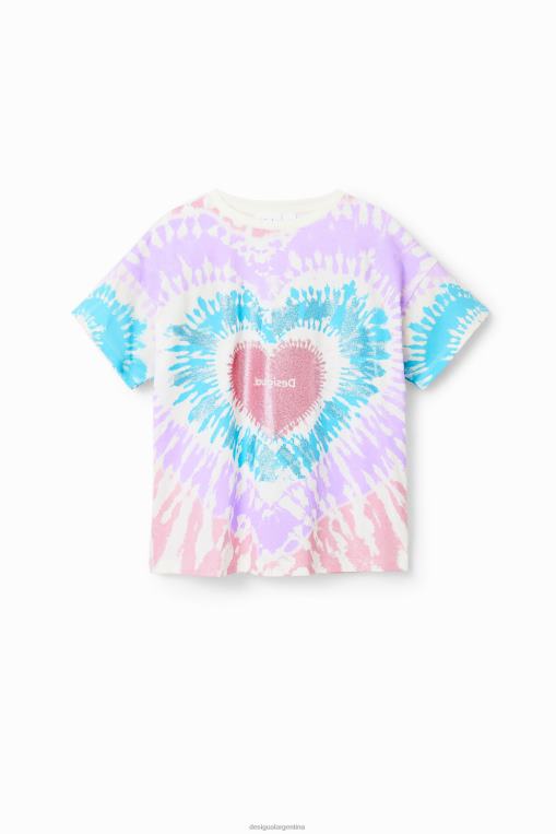 chica ropa 8H0V1812 camiseta de manga corta con efecto tie-dye Desigual