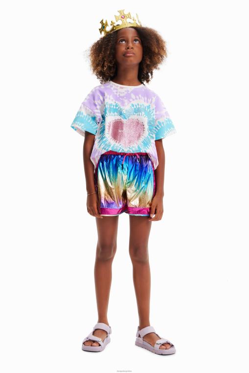 chica ropa 8H0V1812 camiseta de manga corta con efecto tie-dye Desigual