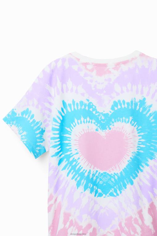 chica ropa 8H0V1812 camiseta de manga corta con efecto tie-dye Desigual