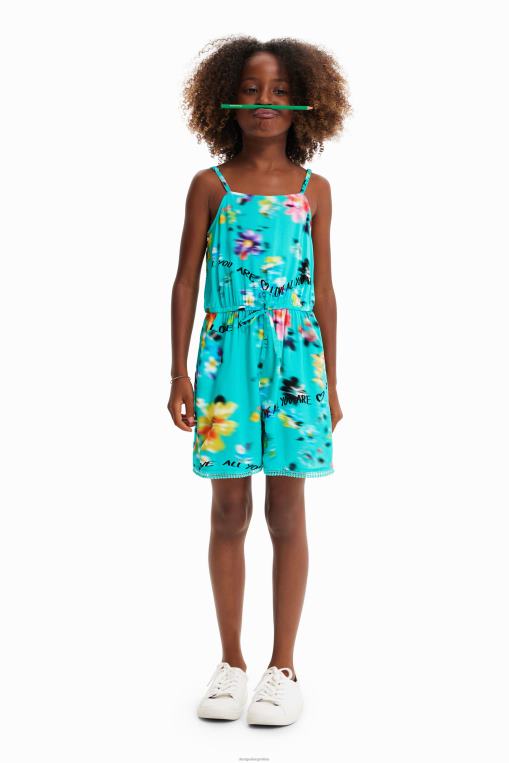 chica ropa 8H0V1819 mono corto con tiras Desigual