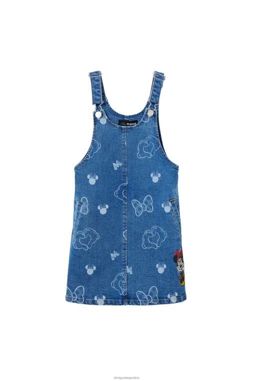 chica ropa 8H0V1715 vestido estilo pichi vaquero de minnie mouse Desigual