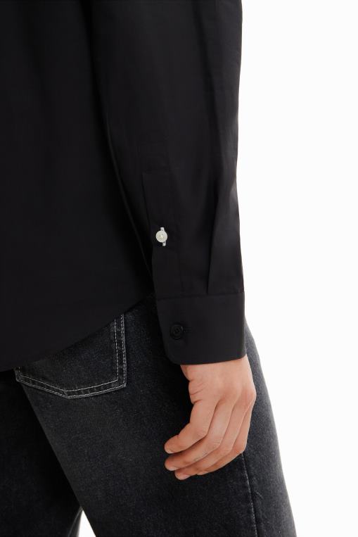 hombres ropa 8H0V1606 camisa básica con detalles en contraste Desigual