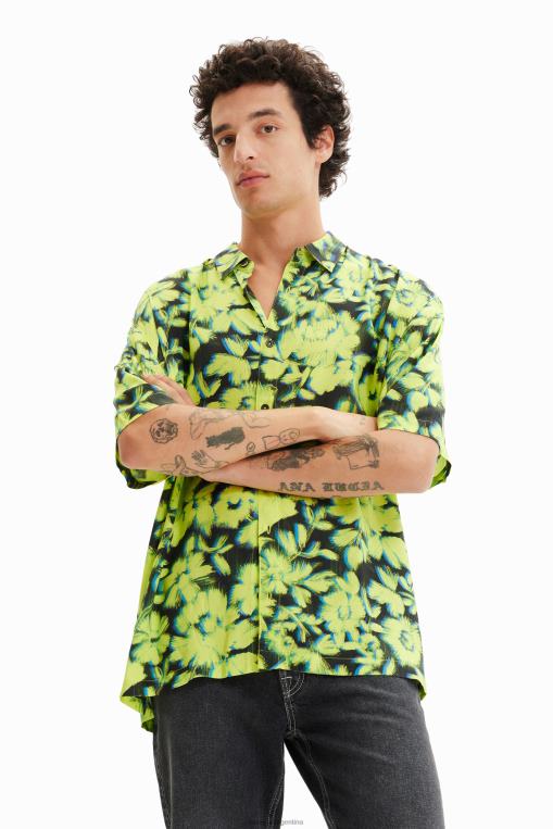 hombres ropa 8H0V1692 camisa floral resort Desigual