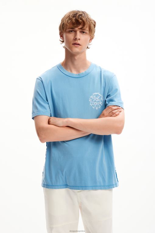 hombres ropa 8H0V1561 camiseta de manga corta paraíso Desigual