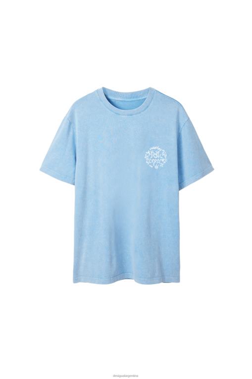 hombres ropa 8H0V1561 camiseta de manga corta paraíso Desigual