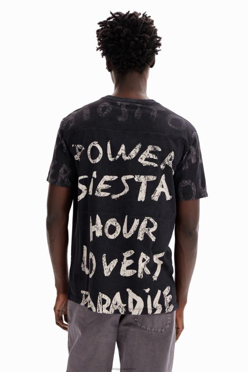 hombres ropa 8H0V1652 camiseta de manga corta con mojitos Desigual