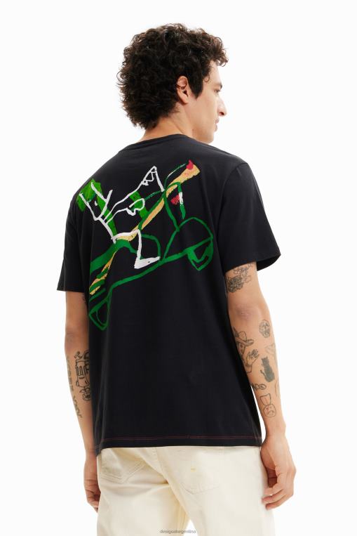 hombres ropa 8H0V1687 camiseta de manga corta no es lo mismo Desigual