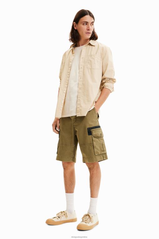 hombres ropa 8H0V1639 pantalones cortos de carga Desigual