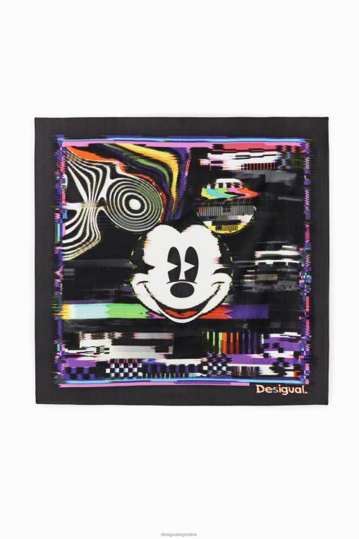 mujer accesorio 8H0V1407 bufanda cuadrada de mickey mouse Desigual