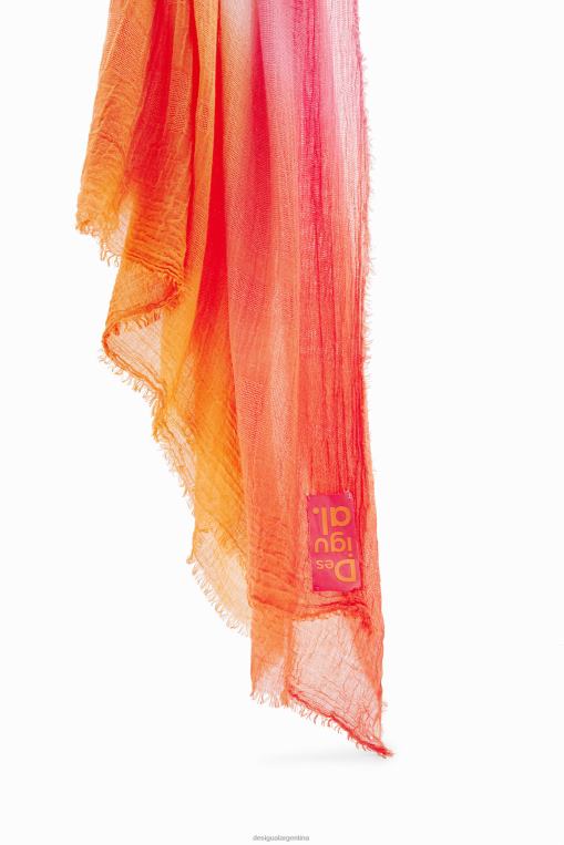 mujer accesorio 8H0V1409 fular rectangular con efecto tie-dye y degradado Desigual