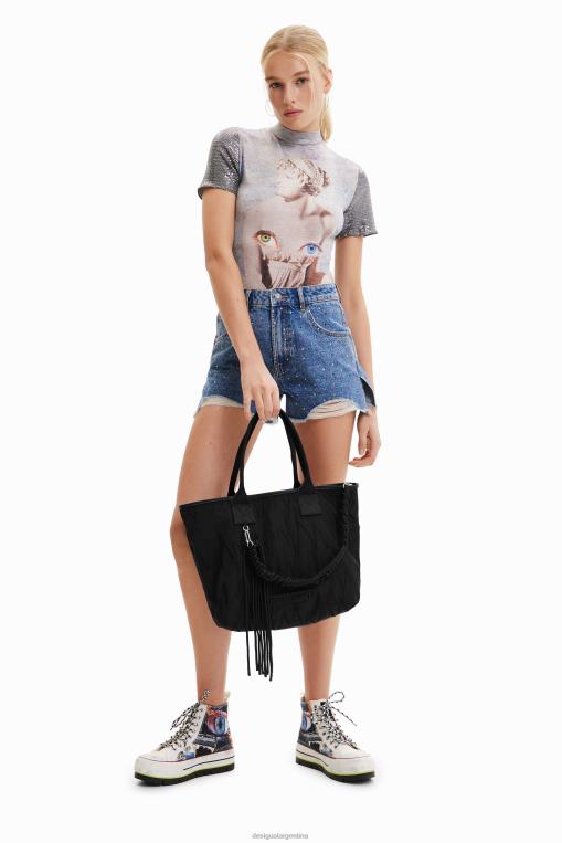 mujer accesorio 8H0V598 bolso tote grande bordado Desigual