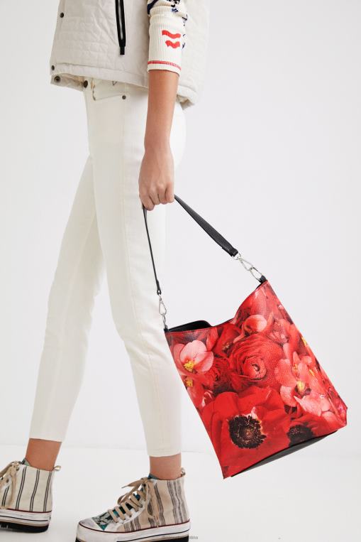 mujer accesorio 8H0V1204 bolso saco amapolas Desigual