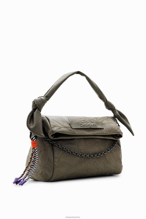 mujer accesorio 8H0V1246 bolso mediano con bordado floral Desigual