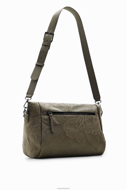mujer accesorio 8H0V1246 bolso mediano con bordado floral Desigual