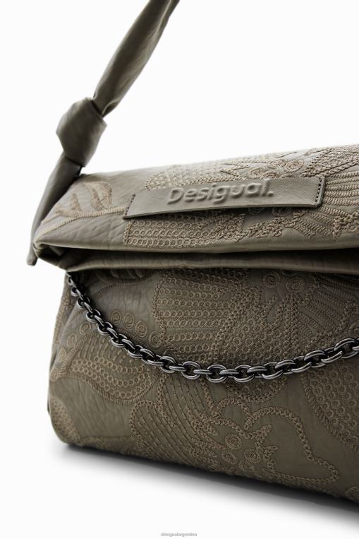 mujer accesorio 8H0V1246 bolso mediano con bordado floral Desigual