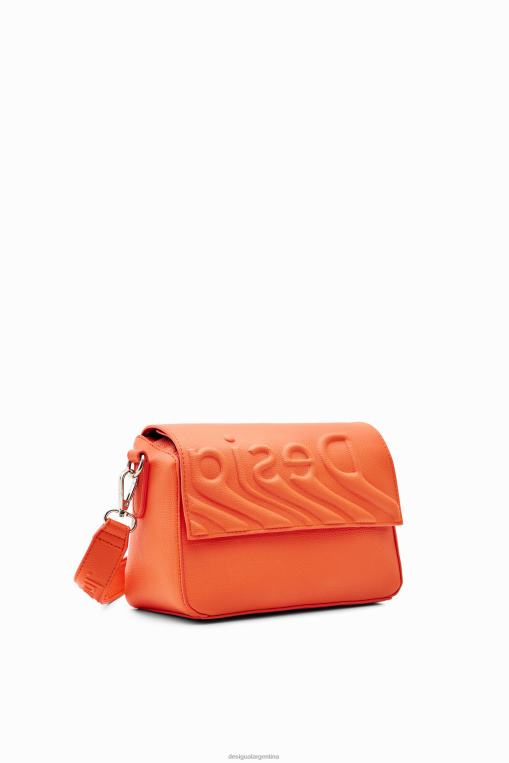 mujer accesorio 8H0V1321 bolso pequeño con logo en relieve Desigual