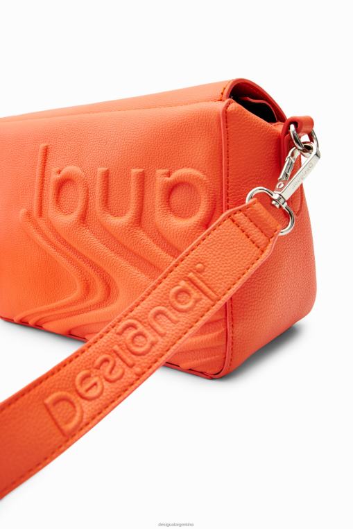 mujer accesorio 8H0V1321 bolso pequeño con logo en relieve Desigual
