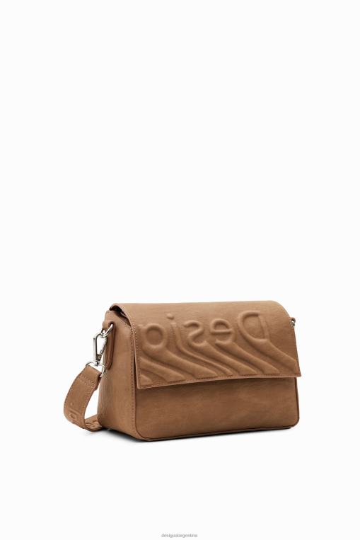 mujer accesorio 8H0V1322 bolso pequeño con logo en relieve Desigual