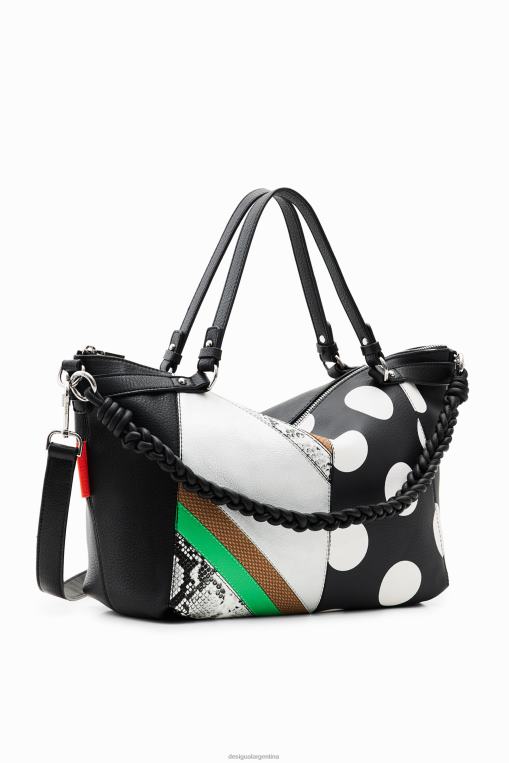 mujer accesorio 8H0V1352 bolso grande de retales Desigual