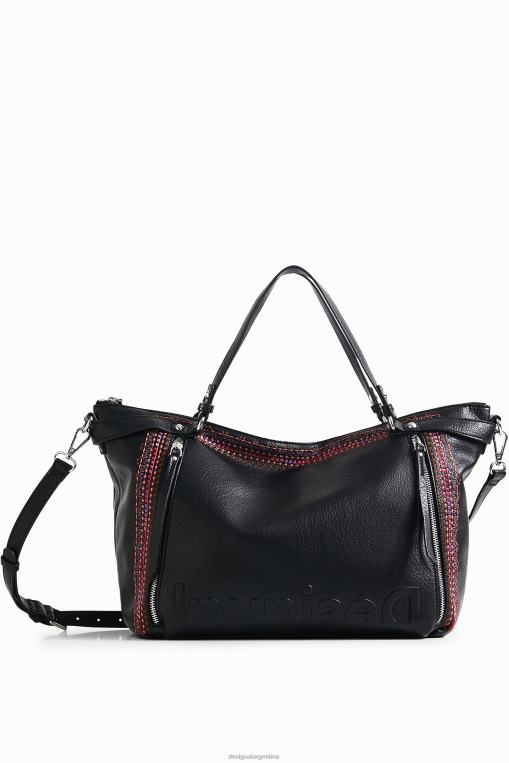 mujer accesorio 8H0V1391 bolso pespunteado Desigual
