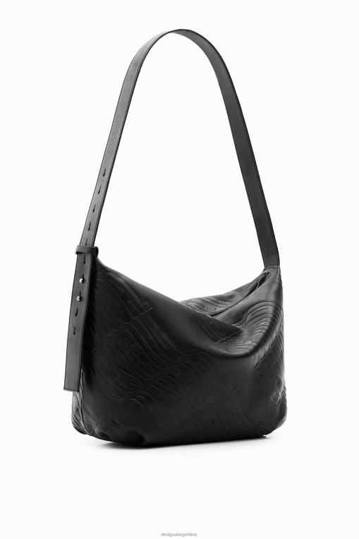 mujer accesorio 8H0V764 bolso grande de piel con logo Desigual