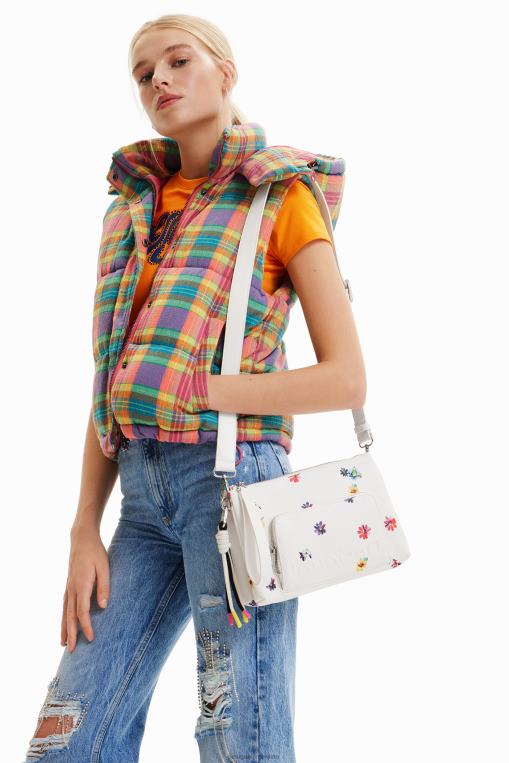 mujer accesorio 8H0V1214 bandolera pequeña con flores Desigual