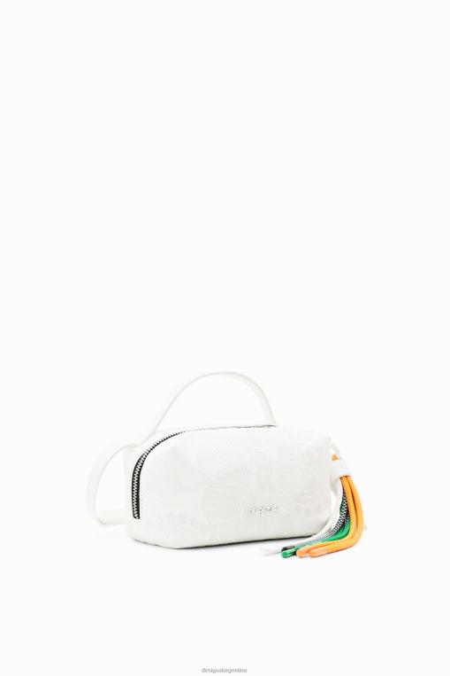 mujer accesorio 8H0V1346 bolso bandolera mini con flores bordadas Desigual