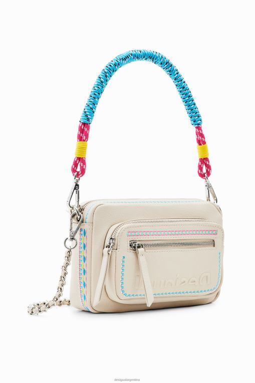 mujer accesorio 8H0V402 bandolera pequeña con bordado Desigual