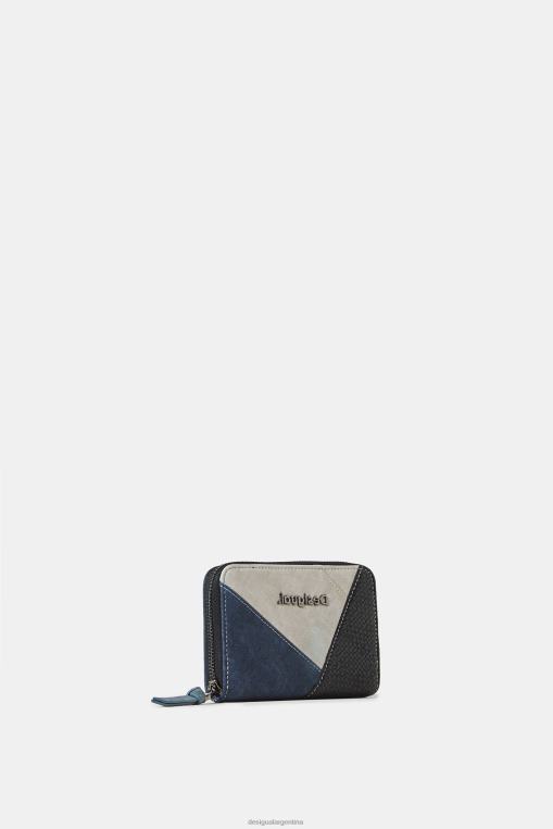 mujer accesorio 8H0V1383 monedero con parche de efecto cuero Desigual