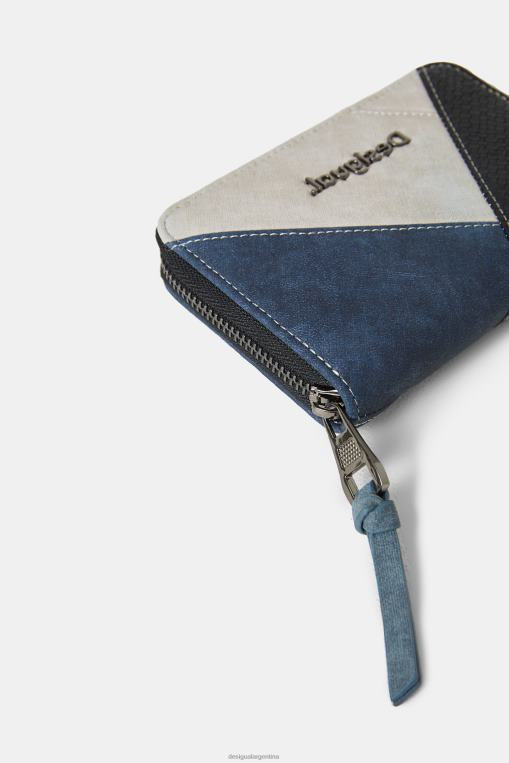 mujer accesorio 8H0V1383 monedero con parche de efecto cuero Desigual