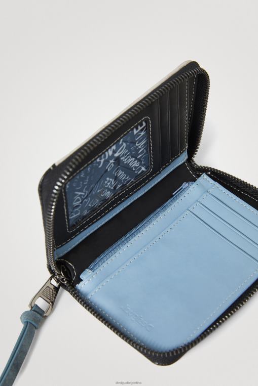 mujer accesorio 8H0V1383 monedero con parche de efecto cuero Desigual