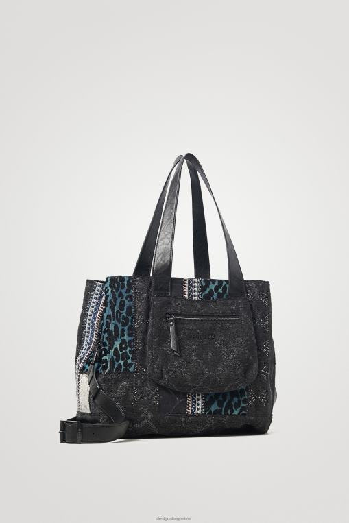 mujer accesorio 8H0V1384 bolsa de compras reptil Desigual