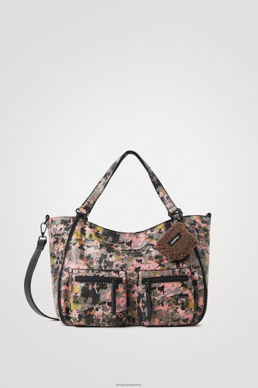 mujer accesorio 8H0V1390 bolsa de compras con fuelle lateral Desigual