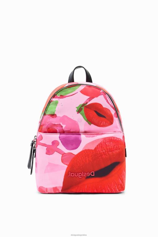mujer accesorio 8H0V697 metro. mochila labios pequeños de christian lacroix Desigual