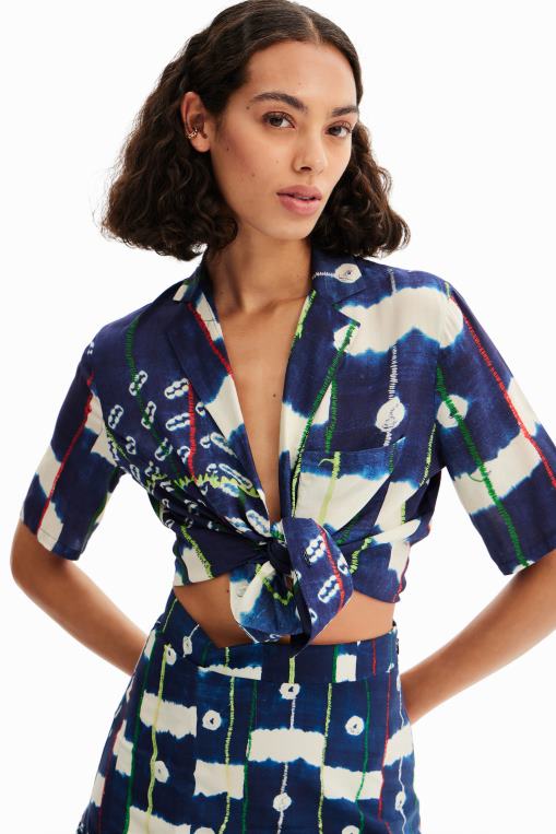mujer ropa 8H0V432 camisa stella jean resort Desigual