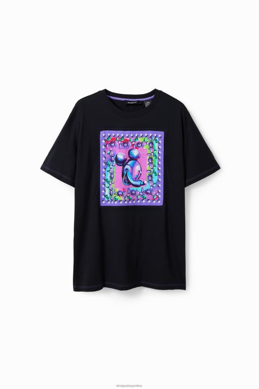 mujer ropa 8H0V79 camiseta oversize de mickey mouse Desigual