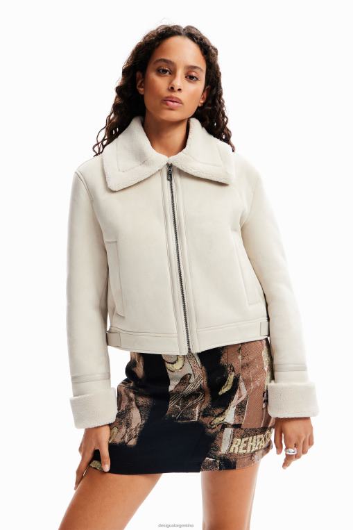 mujer ropa 8H0V224 chaqueta de aviador de doble faz Desigual