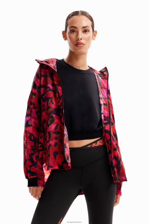 mujer ropa 8H0V235 chaqueta deportiva corta con mariposas Desigual