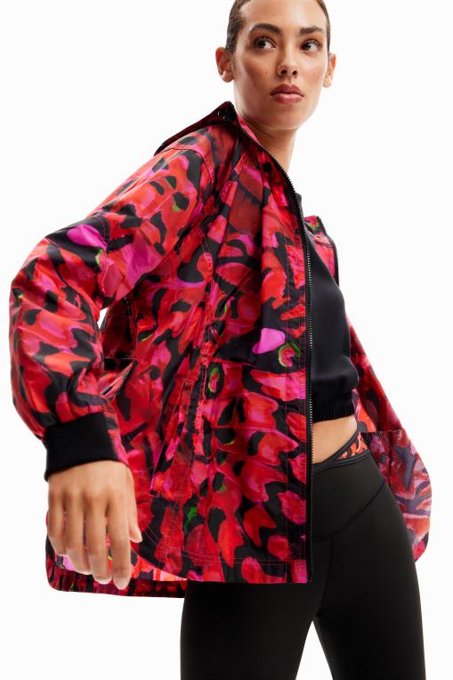 mujer ropa 8H0V235 chaqueta deportiva corta con mariposas Desigual