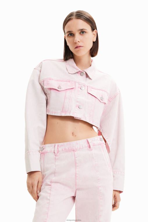 mujer ropa 8H0V771 maitrepierre chaqueta vaquera corta Desigual