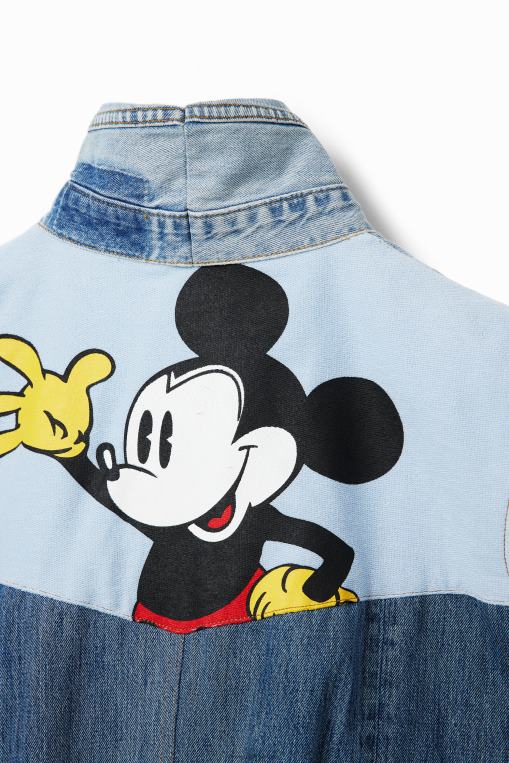 mujer ropa 8H0V977 Chaleco vaquero con icono de Mickey Mouse - Rojo Desigual