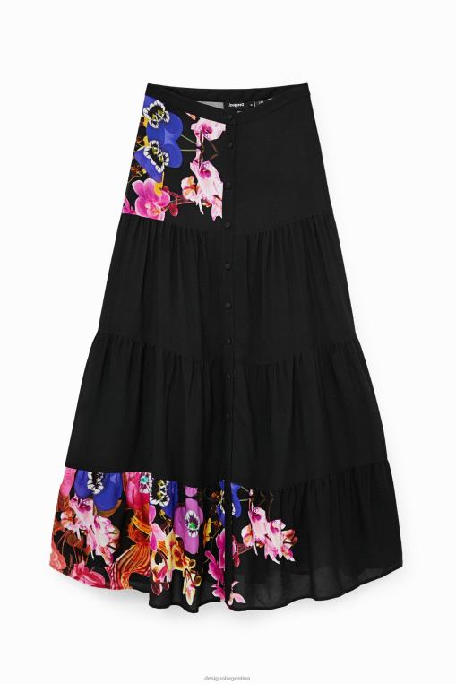mujer ropa 8H0V1111 metro. falda larga de christian lacroix Desigual