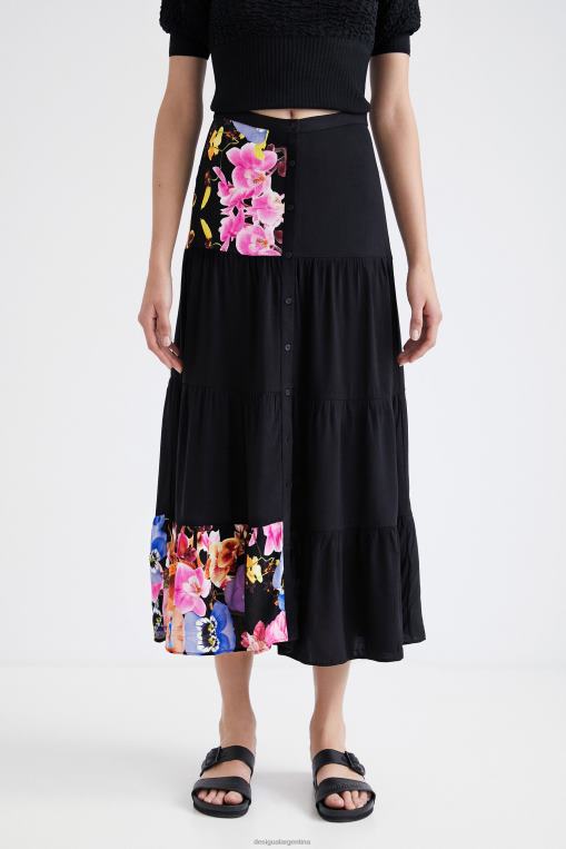 mujer ropa 8H0V1111 metro. falda larga de christian lacroix Desigual
