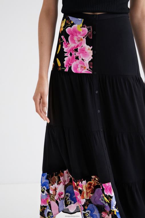 mujer ropa 8H0V1111 metro. falda larga de christian lacroix Desigual