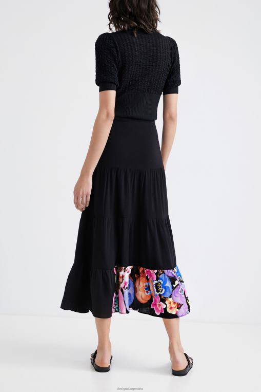 mujer ropa 8H0V1111 metro. falda larga de christian lacroix Desigual