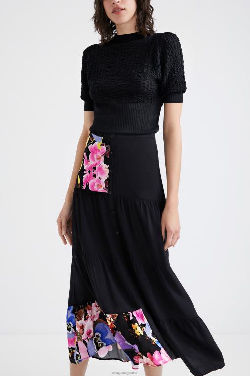 mujer ropa 8H0V1111 metro. falda larga de christian lacroix Desigual