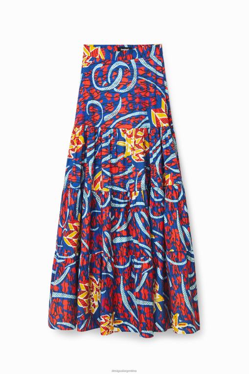 mujer ropa 8H0V355 falda larga multiposición stella jean Desigual