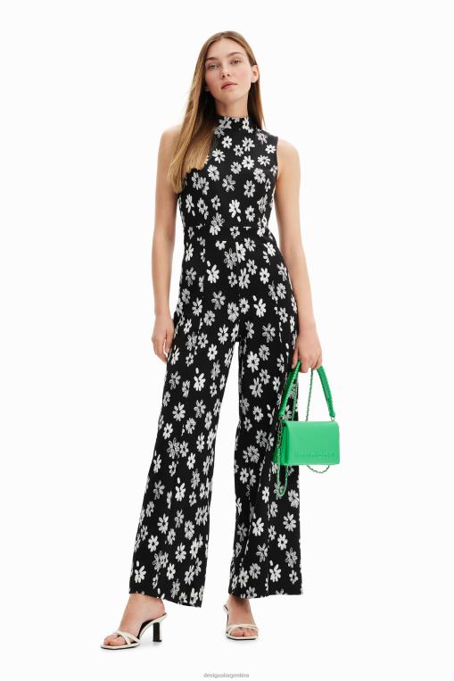 mujer ropa 8H0V185 mono con estampado floral en contraste Desigual